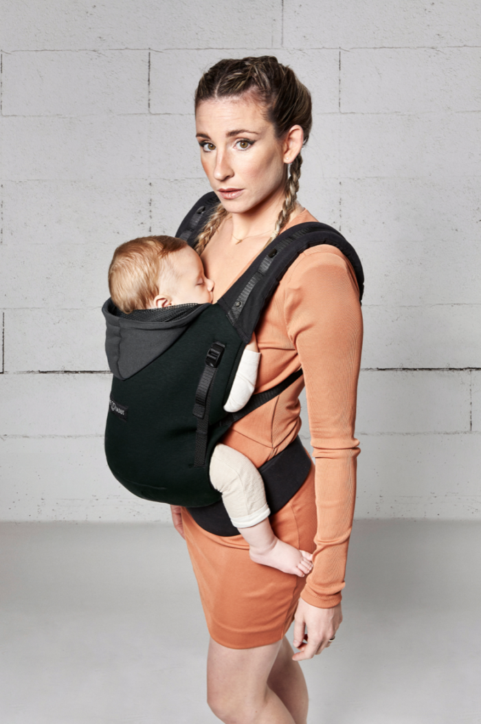 Porte-bébé Love Radius HoodieCarrier Black forest + pack booster noir