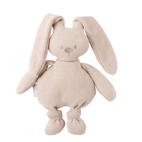 Nattou Lapidou Peluche Tricotee Lapin Beige O Bonheur De Bebe