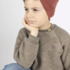 Bonnet enfant ENGEL laine / soie - Dusty rose – Image 2