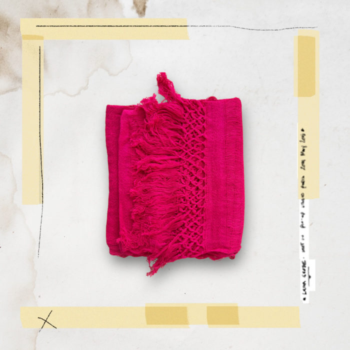 Rebozo rose foncé