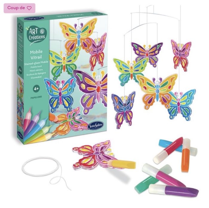 SentoSphère - Mobile Vitrail - Papillons