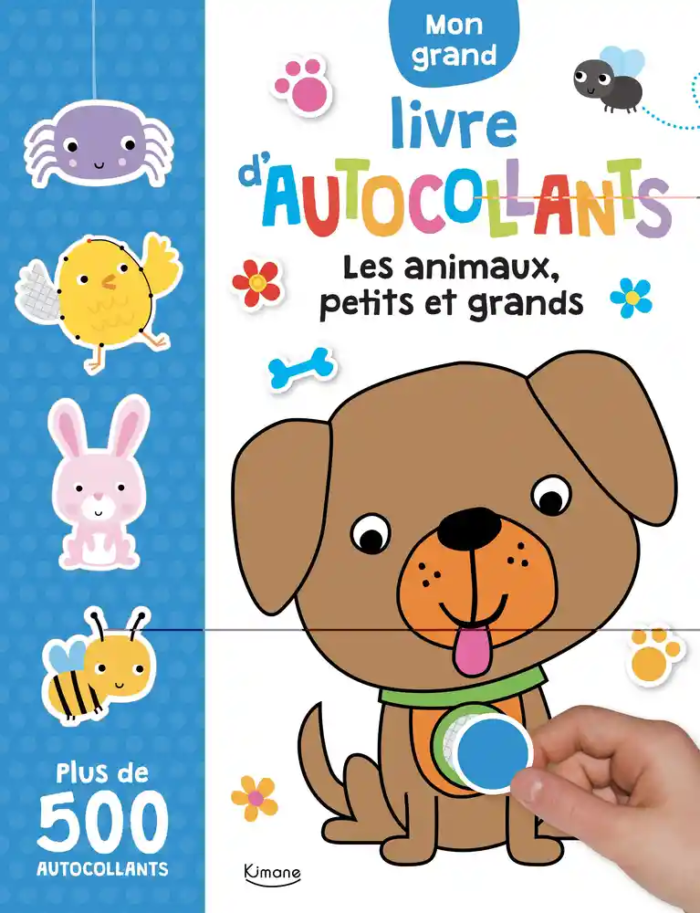 Mon grand livre d'autocollants Les animaux, petits et grands