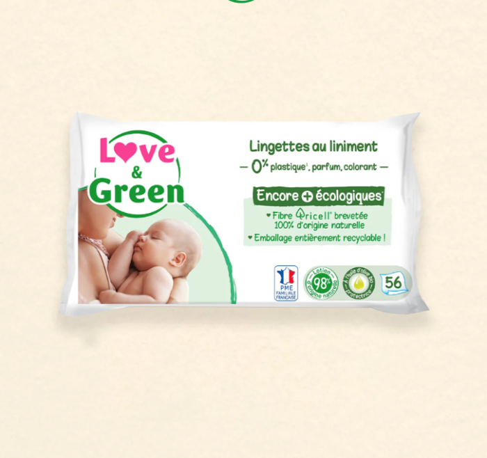 Love & Green - Lingettes écologique au Liniment