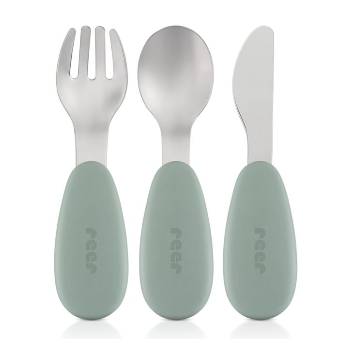 REER Couverts en acier inoxydable silicone (3 pièces)