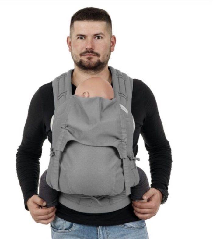 Porte-bébé Fidella Flyclick Chevron Light Grey
