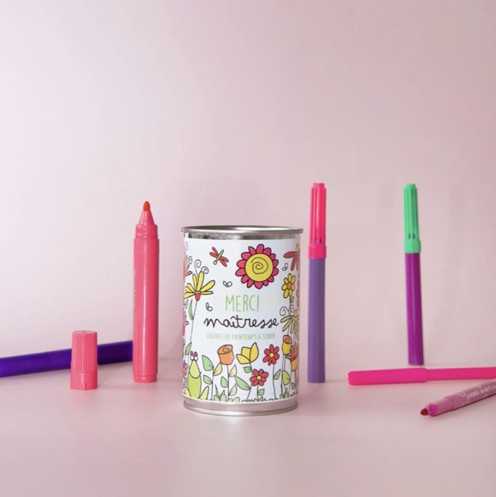 MauvaisesGraines Kit à semer "MERCI Maîtresse"