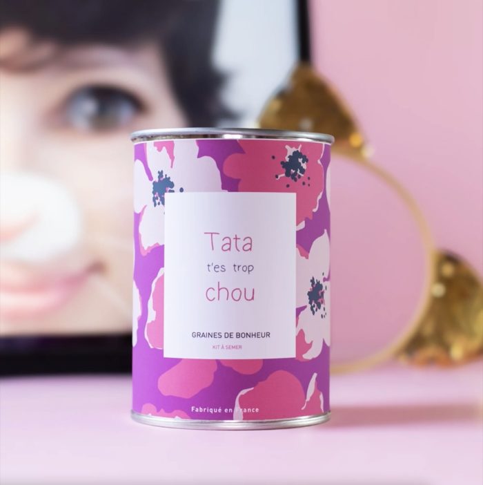 MauvaisesGraines Kit à semer "Tata t'es trop chou"