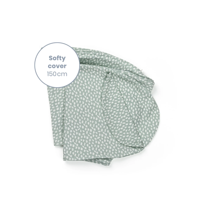 DOOMOO Housse pour coussin Softy Cloudy Kaki