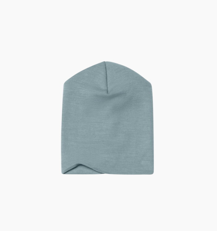 Bonnet enfant ENGEL laine / soie - Mountain Blue