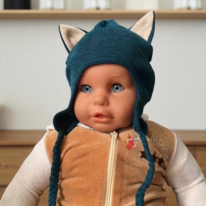 Kitty (Earflap) Manymonths Kitty 100% laine merinos 25/26 - Seabreeze Teal