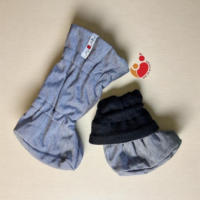 Winter booties Manymonths 25/26 - Foggy Black / Heather grey