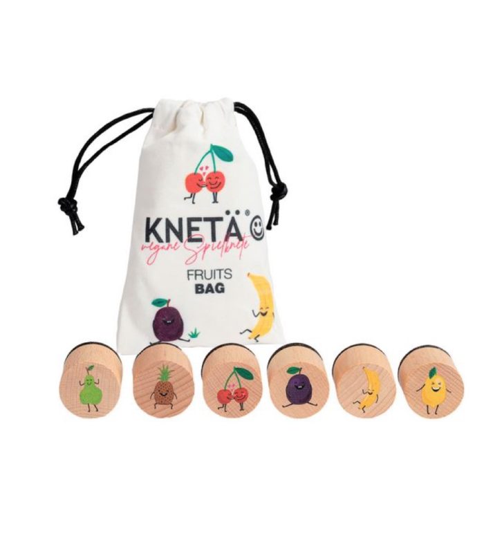 KNETÄ Set de tampons en bois Fruits