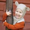 Cagoule Manymonths ajustable 100% laine merinos Teddy Bear 25/26 - SeaBreez Teal – Image 4