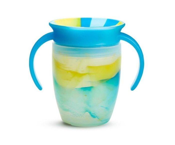 MUNCHKIN Tasse miracle 360° - Jaune et Bleu