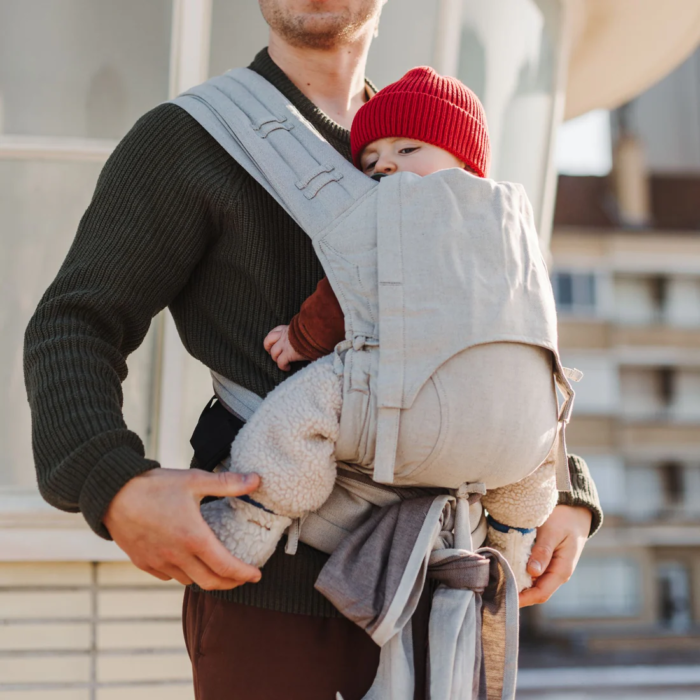 Porte-bébé Fidella Flyclick Chevron cream