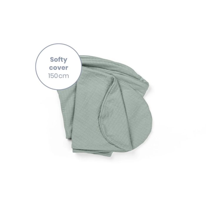 DOOMOO Housse pour coussin Softy Tetra Jersey Green