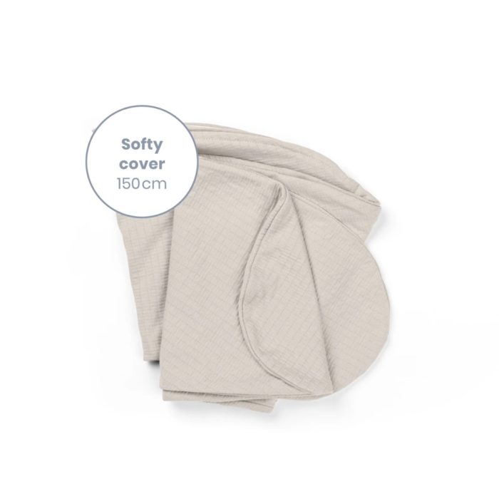 DOOMOO Housse pour coussin Softy Tetra Jersey Sand