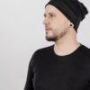 Bonnet ENGEL laine / soie - Noir – Image 4