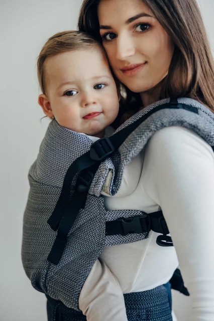 Porte-bébé Lennylamb LennyUpGrade PRO Little Herringbone Ombre grey