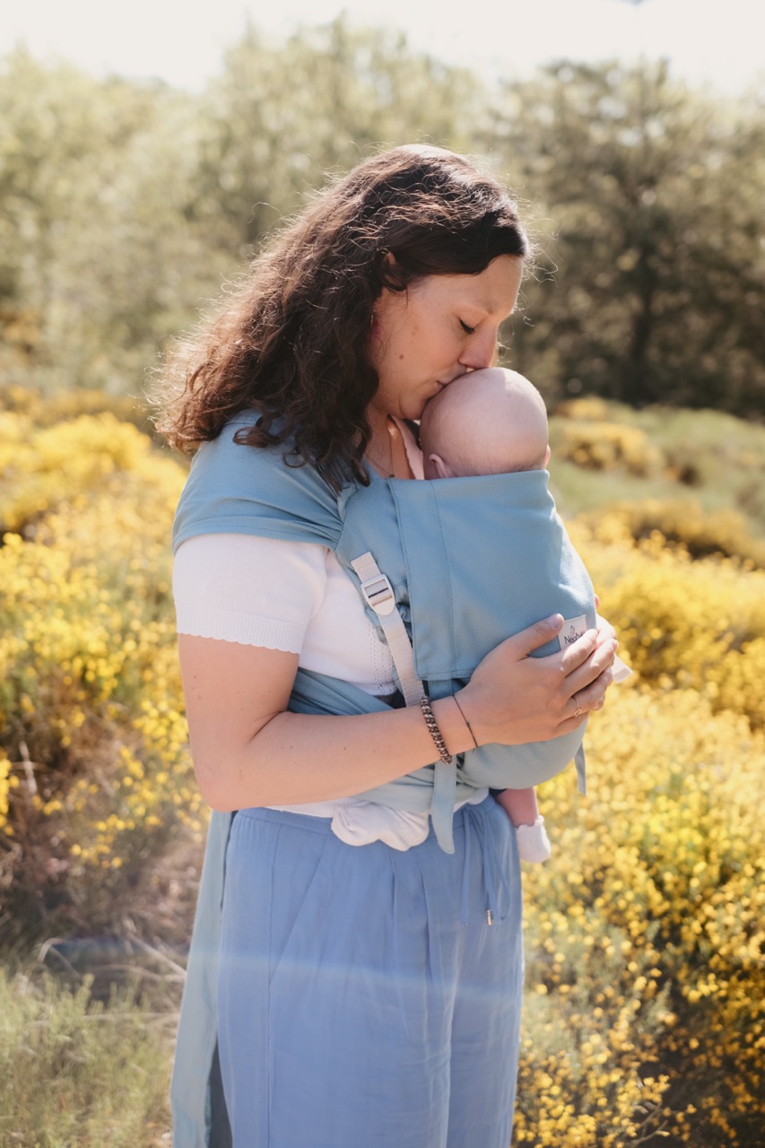 Porte-bébé Hybride Néobulle P’tit Evo – Azur