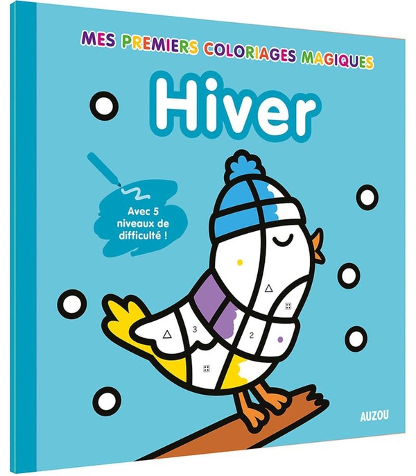 Hiver: mes premiers coloriages magiques